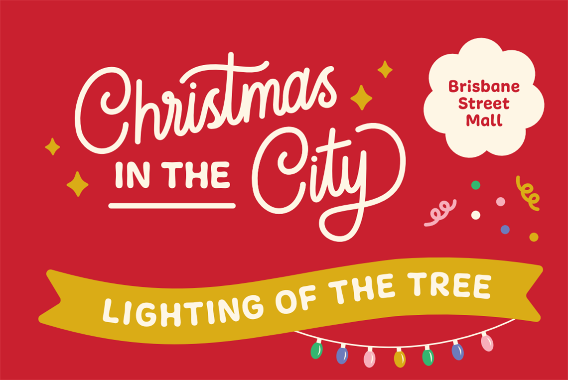 Christmas in the City Lighting of the Tree Brisbane Street Mall