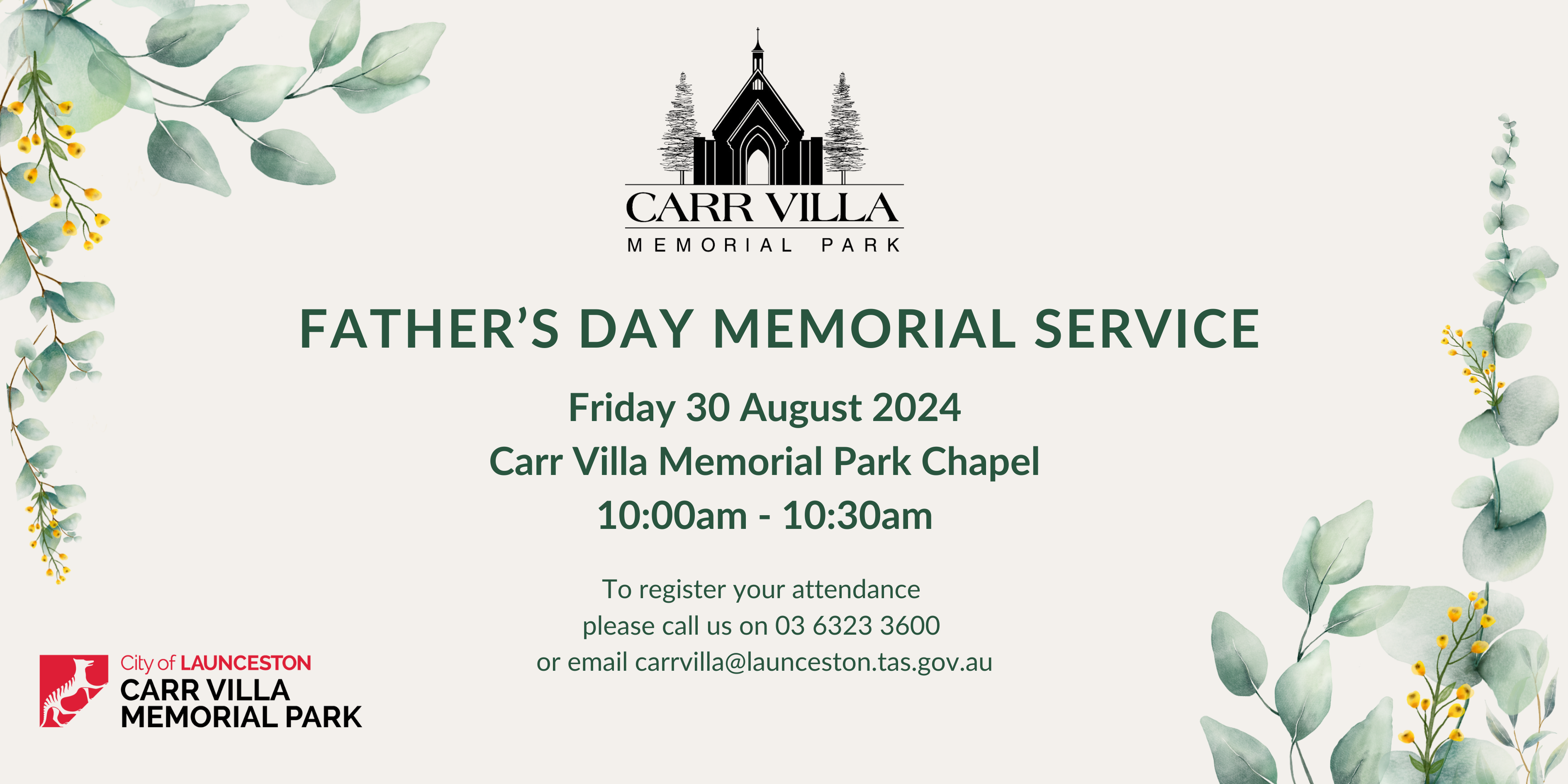 Carr Villa Memorial Park Father's Day Memorial Service